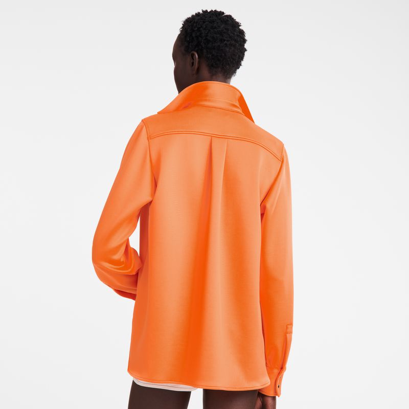 Women Longchamp Jersey Shirts Orange | Thailand-056ZESVFG