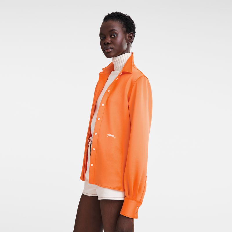 Women Longchamp Jersey Shirts Orange | Thailand-056ZESVFG