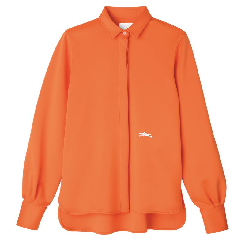 Women Longchamp Jersey Shirts Orange | Thailand-056ZESVFG