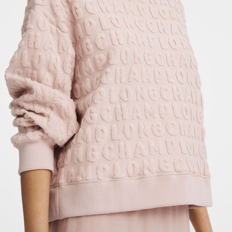 Women Longchamp Jersey Sweatshirt Beige | Thailand-079LXKYVJ