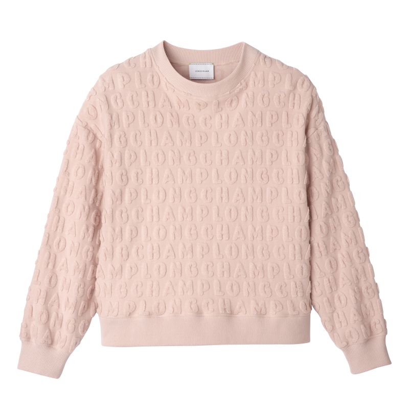 Women Longchamp Jersey Sweatshirt Beige | Thailand-079LXKYVJ