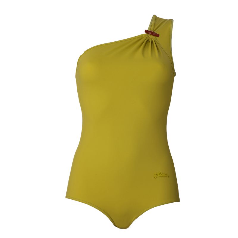 Women Longchamp Jersey Swimsuit Green | Thailand-152HDWFTN
