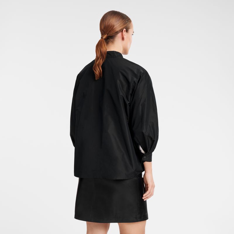 Women Longchamp Kimono Jacket Black | Thailand-943OLCNQI