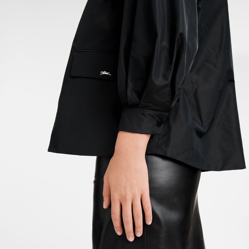 Women Longchamp Kimono Jacket Black | Thailand-943OLCNQI