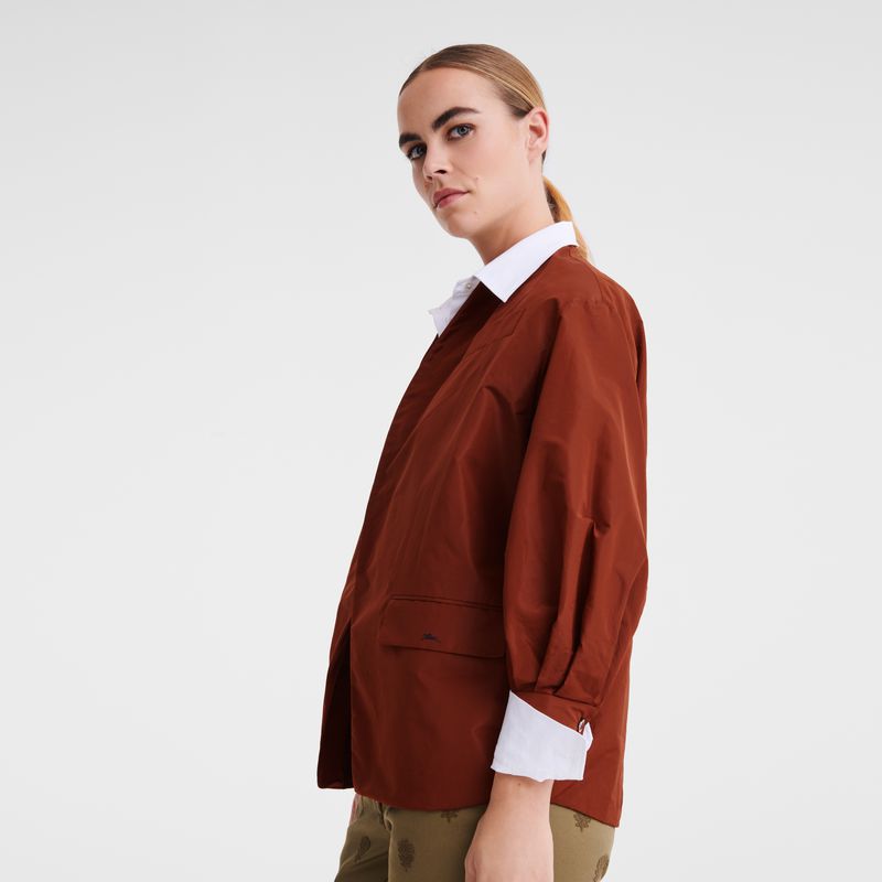 Women Longchamp Kimono Jacket Brown | Thailand-216CGIZFD