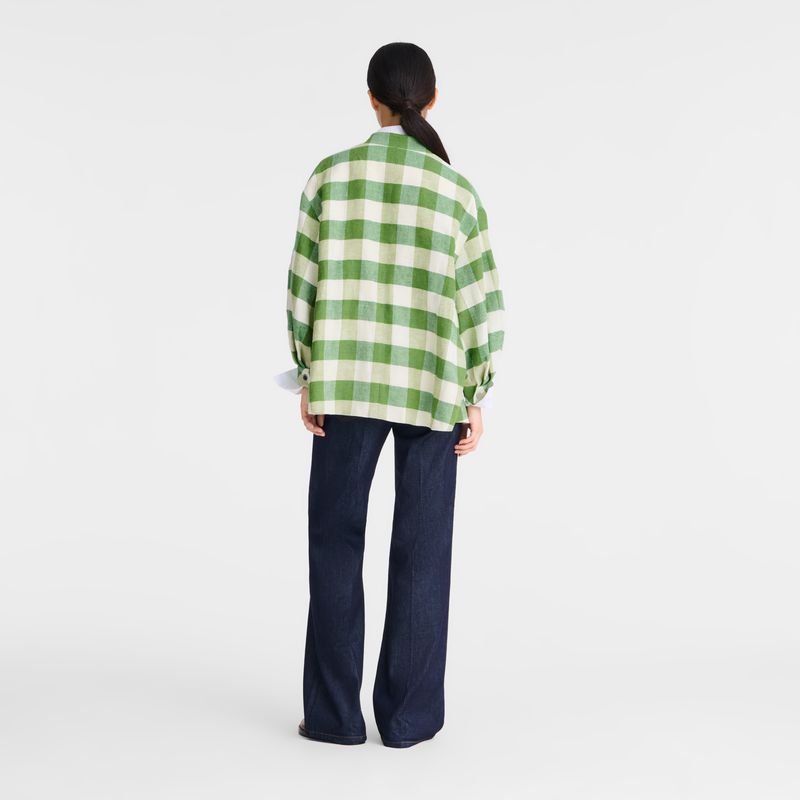 Women Longchamp Kimono Jacket Green | Thailand-238JZFPIE