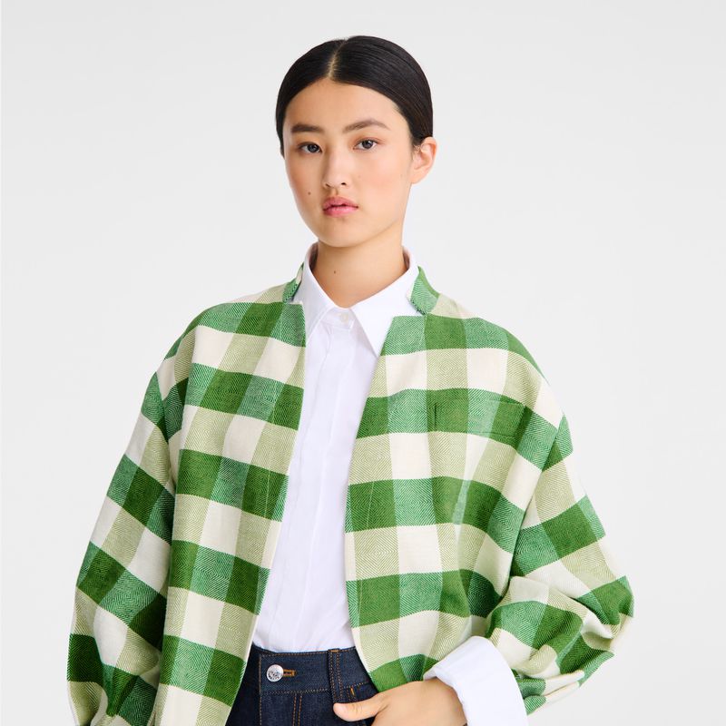 Women Longchamp Kimono Jacket Green | Thailand-238JZFPIE