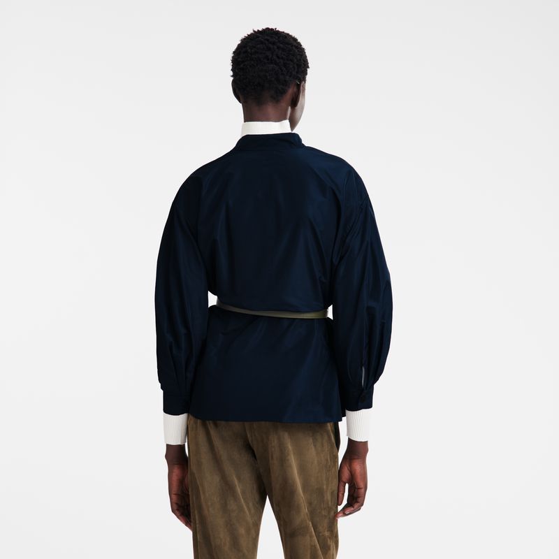 Women Longchamp Kimono Jacket Navy | Thailand-931KUGVDA