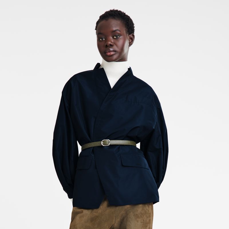 Women Longchamp Kimono Jacket Navy | Thailand-931KUGVDA