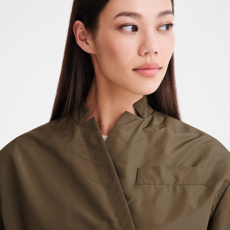 Women Longchamp Kimono Jacket Olive | Thailand-038YJOFGU