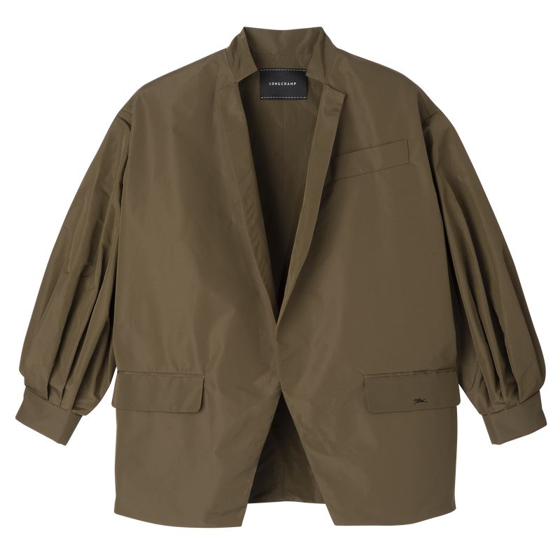 Women Longchamp Kimono Jacket Olive | Thailand-038YJOFGU