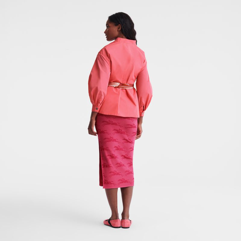 Women Longchamp Kimono Jacket Pink | Thailand-709ORNKFA