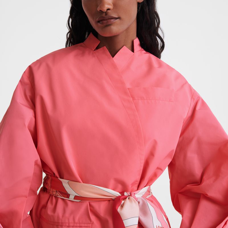 Women Longchamp Kimono Jacket Pink | Thailand-709ORNKFA