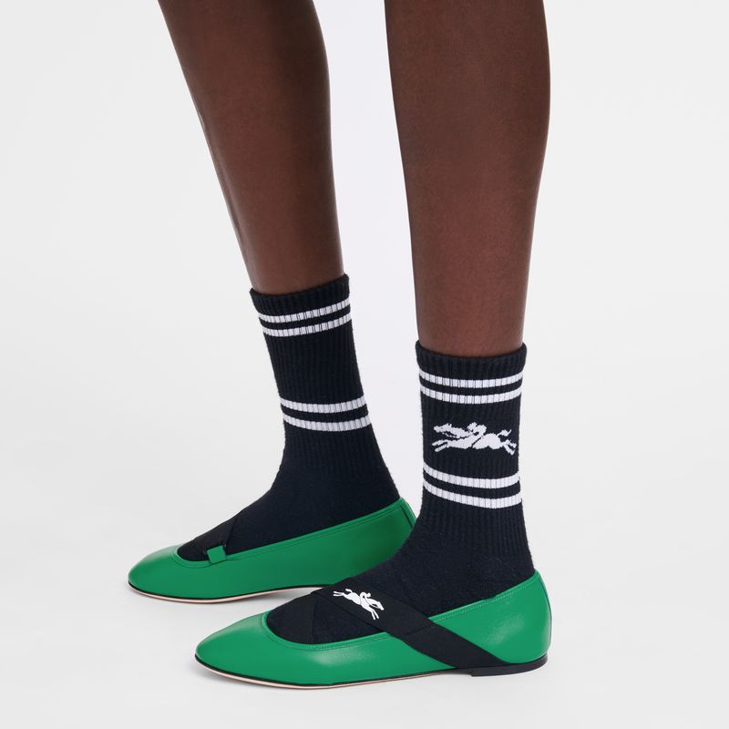 Women Longchamp Knit Socks Black | Thailand-981LWYQSF