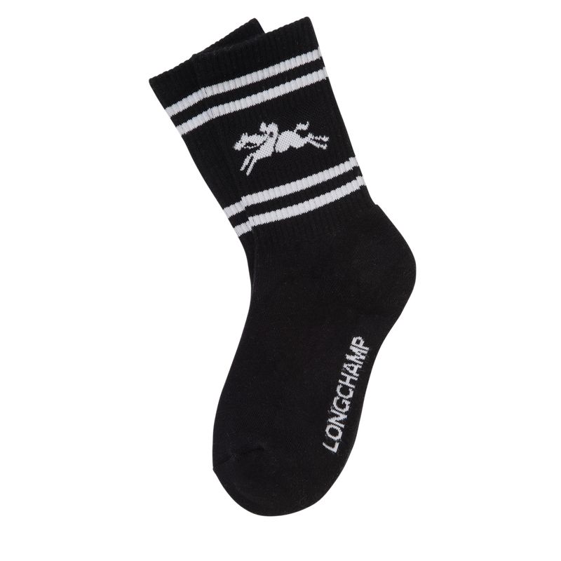 Women Longchamp Knit Socks Black | Thailand-981LWYQSF