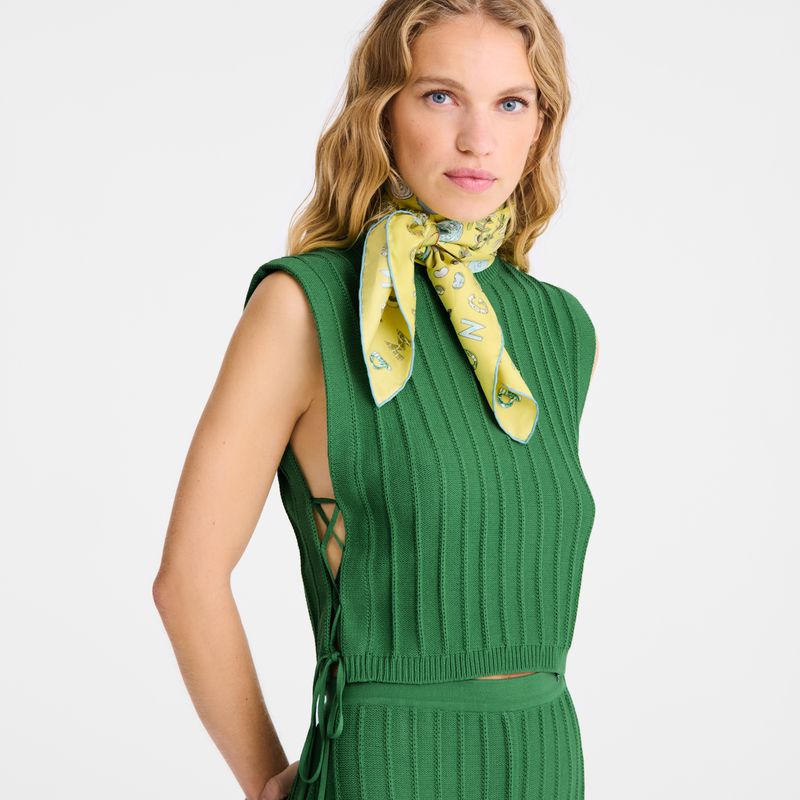Women Longchamp Knit Top Green | Thailand-293PWBSMG