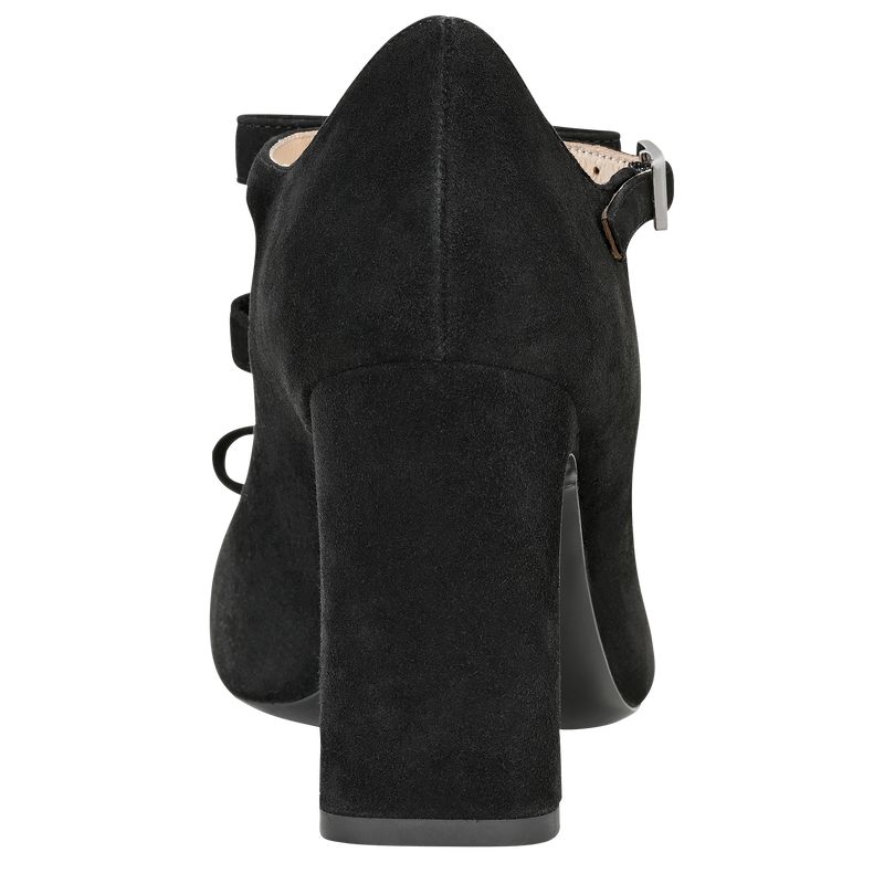 Women Longchamp La Baronne Sandals Black | Thailand-287JGZKPW