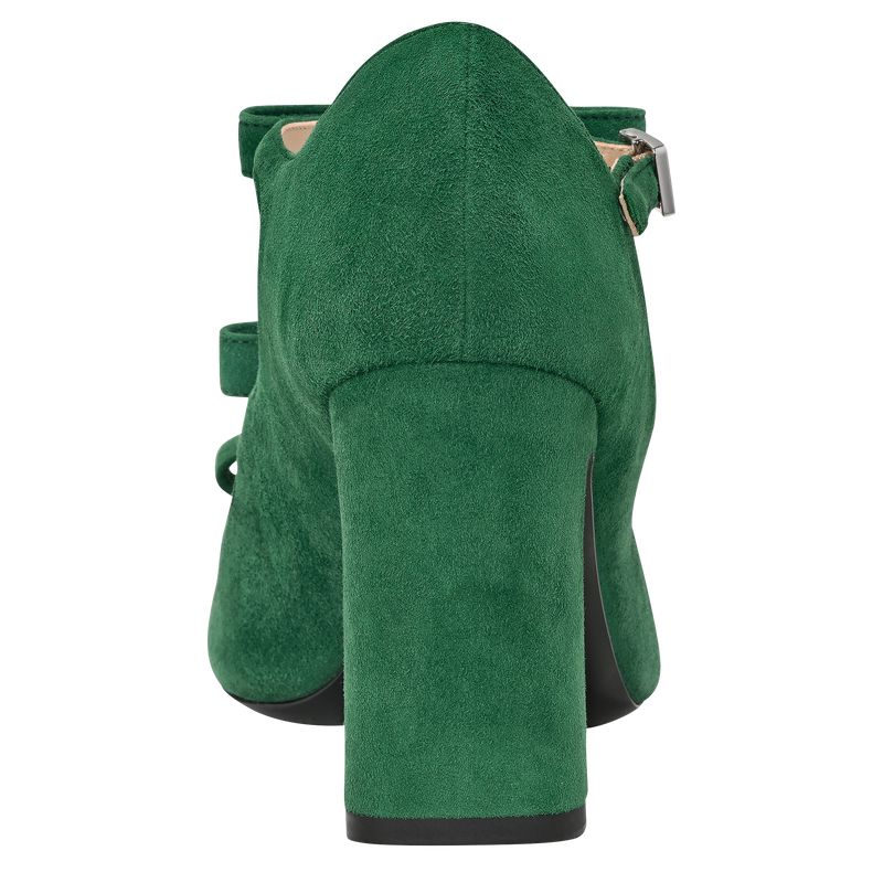 Women Longchamp La Baronne Sandals Green | Thailand-194NYRIVD