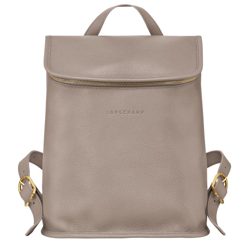 Women Longchamp Le Foulonné Backpack Beige | Thailand-936QDAUXY