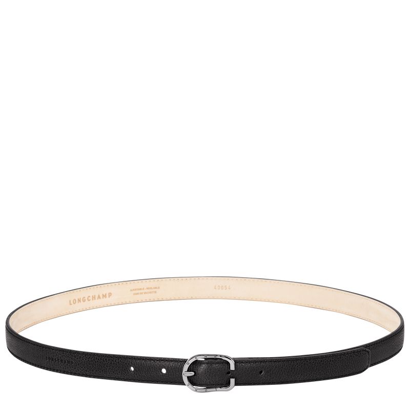 Women Longchamp Le Foulonné Belt Black | Thailand-637OTPJZF