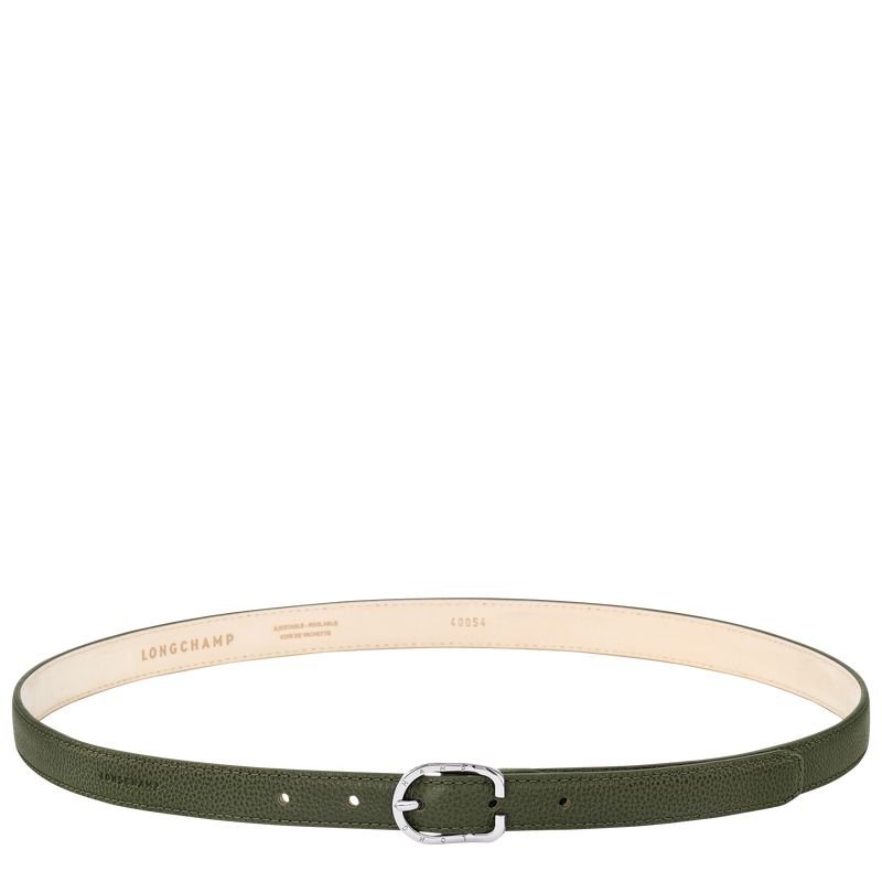 Women Longchamp Le Foulonné Belt Khaki | Thailand-035TKORXI