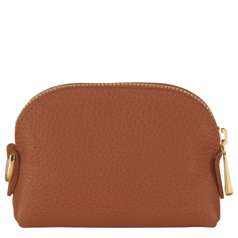 Women Longchamp Le Foulonné Coin Purse Brown | Thailand-463VGNHXT
