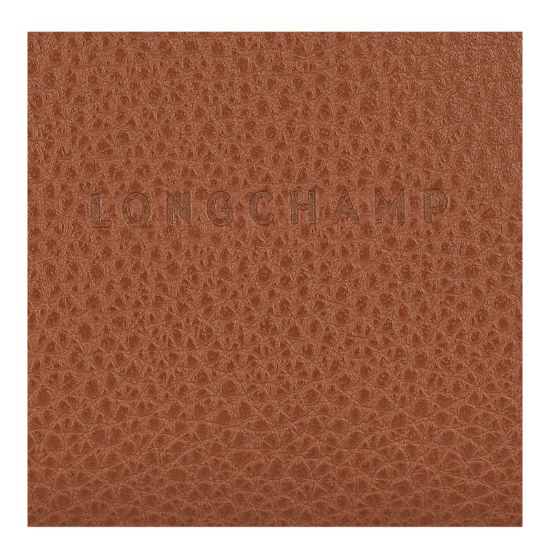 Women Longchamp Le Foulonné Coin Purse Brown | Thailand-463VGNHXT