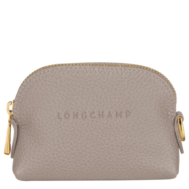 Women Longchamp Le Foulonné Coin Purse Grey | Thailand-187MSFXWC