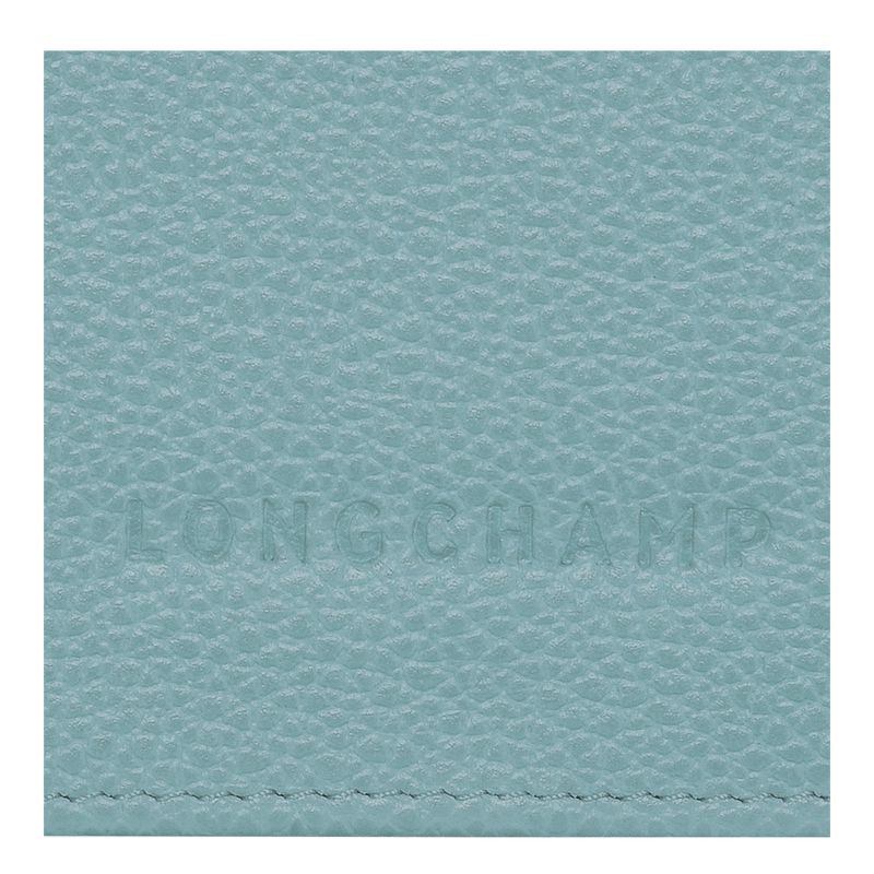 Women Longchamp Le Foulonné Continental Wallet Blue | Thailand-973RTUYAM