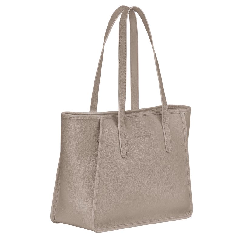 Women Longchamp Le Foulonné L Tote Bag Beige | Thailand-456WHSMIB