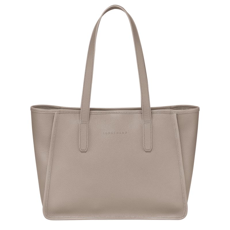 Women Longchamp Le Foulonné L Tote Bag Beige | Thailand-456WHSMIB
