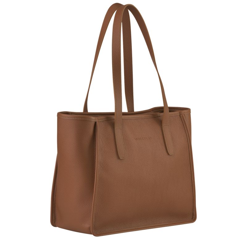 Women Longchamp Le Foulonné L Tote Bag Brown | Thailand-563YEGUDO