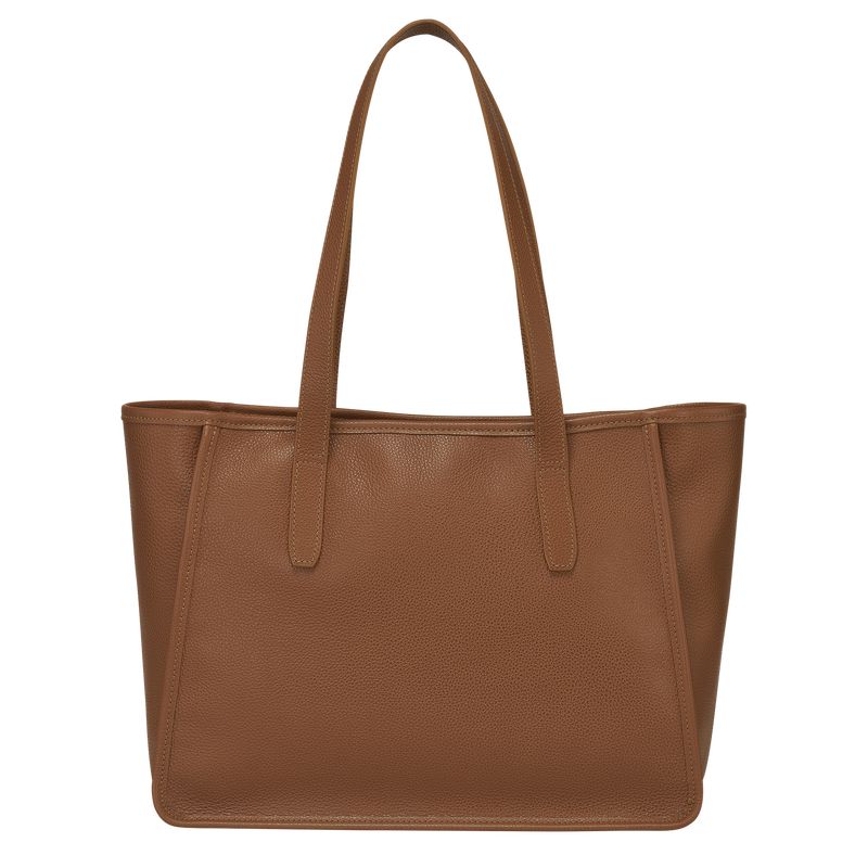 Women Longchamp Le Foulonné L Tote Bag Brown | Thailand-563YEGUDO