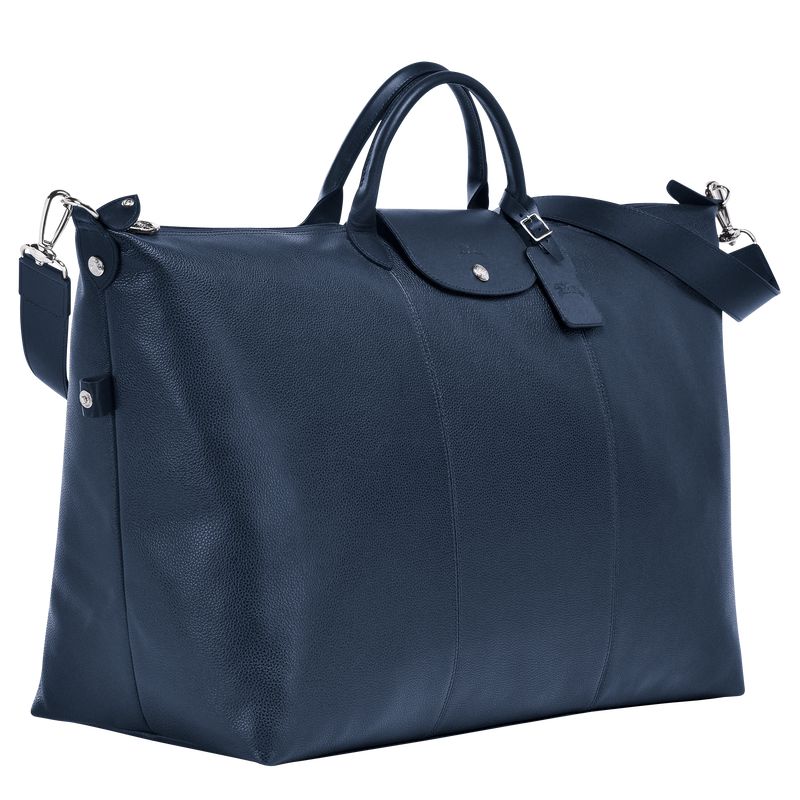 Women Longchamp Le Foulonné L Travel Bag Navy | Thailand-560VLYKQD
