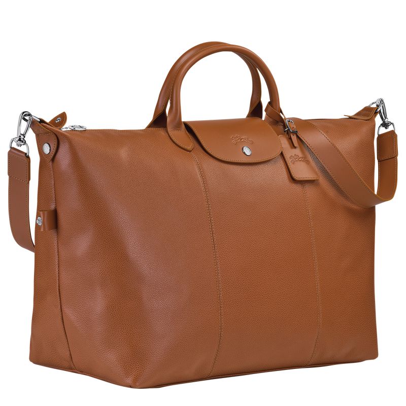 Women Longchamp Le Foulonné L Travel Bag Brown | Thailand-381XQPVEA