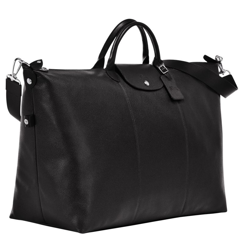 Women Longchamp Le Foulonné L Travel Bag Black | Thailand-236GDXBKW