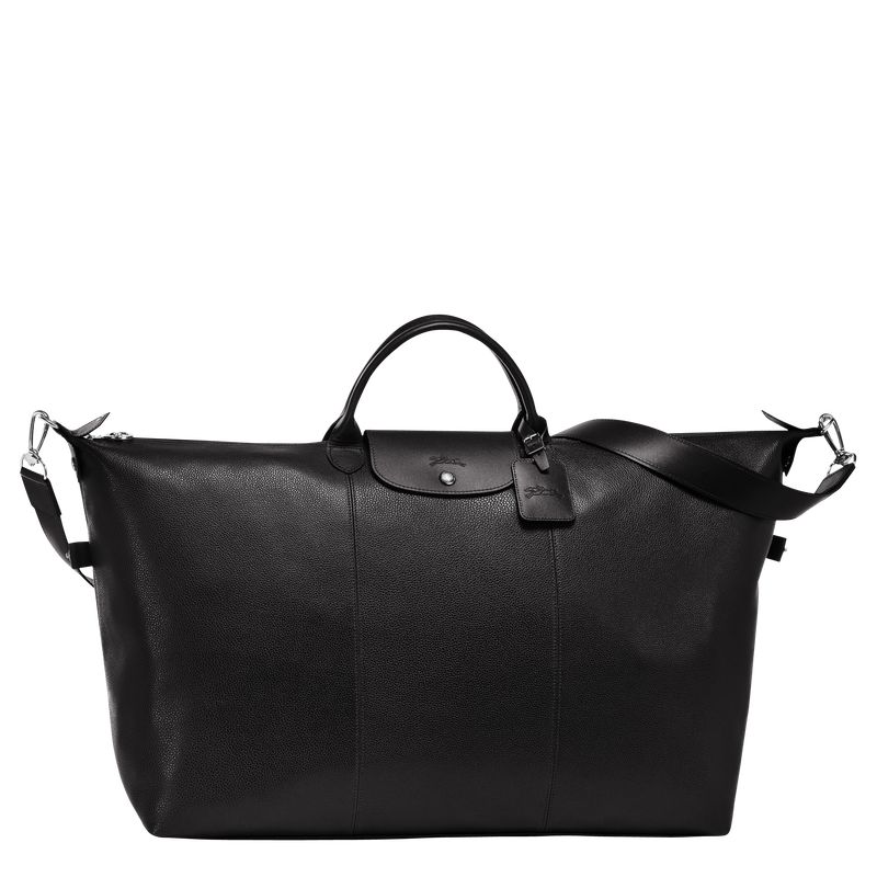 Women Longchamp Le Foulonné L Travel Bag Black | Thailand-236GDXBKW