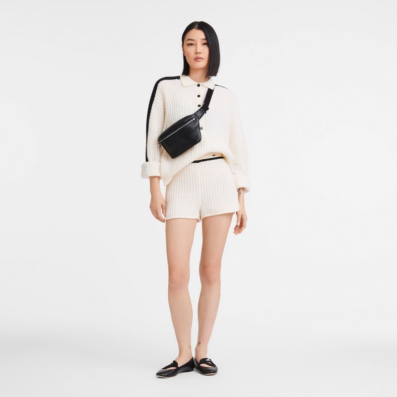 Women Longchamp Le Foulonné M Belt Bag Black | Thailand-257MAJVPK