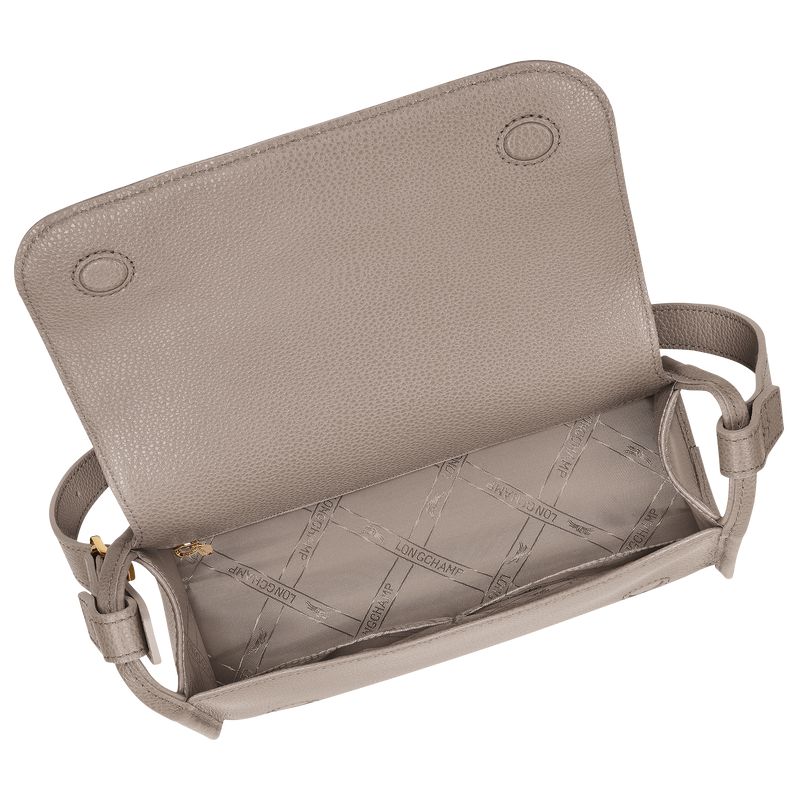Women Longchamp Le Foulonné M Crossbody Bag Grey | Thailand-916ZKELRJ