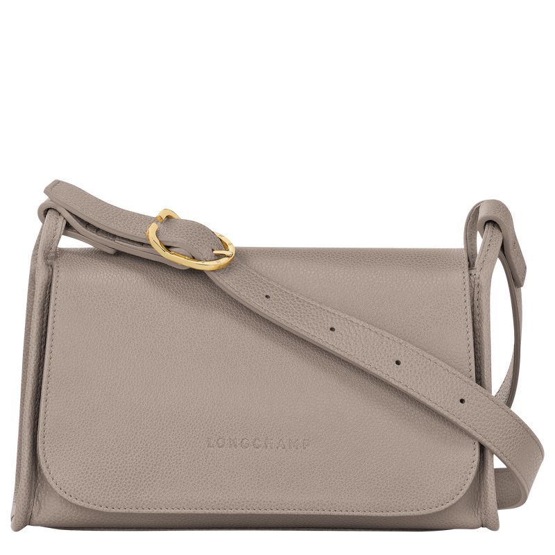 Women Longchamp Le Foulonné M Crossbody Bag Grey | Thailand-916ZKELRJ