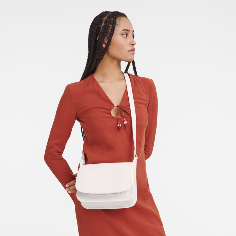 Women Longchamp Le Foulonné M Crossbody Bag Beige | Thailand-019TYMEPW