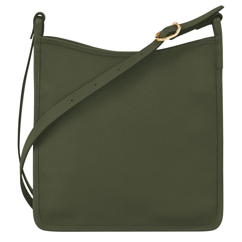 Women Longchamp Le Foulonné M Crossbody Bag Khaki | Thailand-491TXBCIA