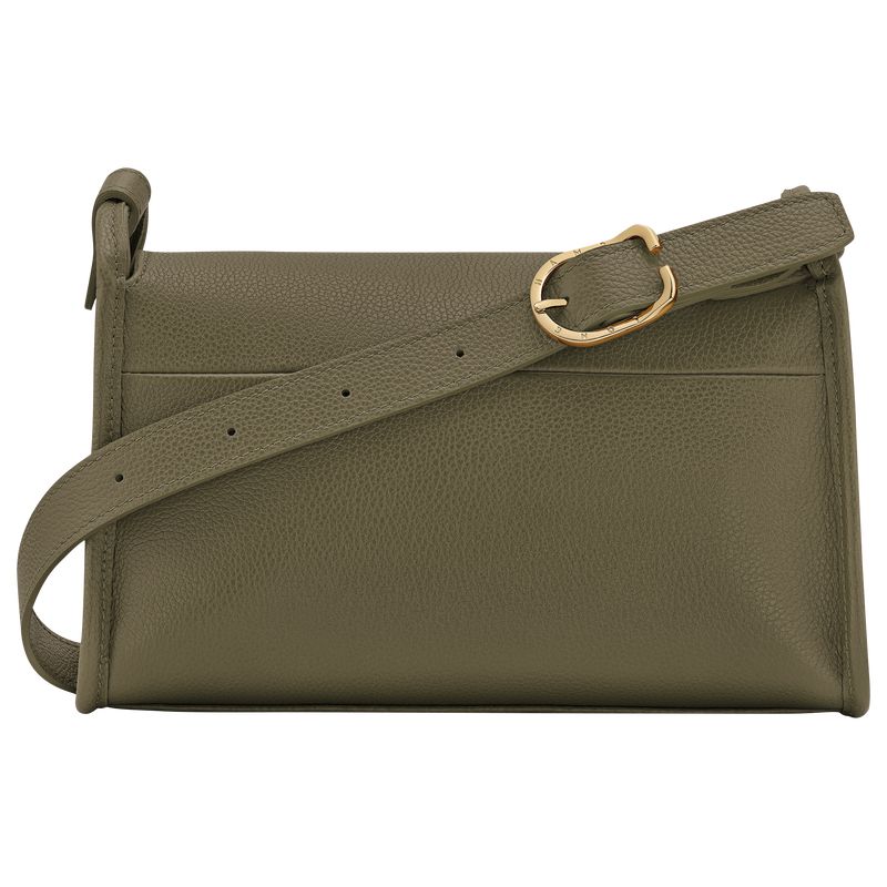 Women Longchamp Le Foulonné M Crossbody Bag Khaki | Thailand-308RXPBTD