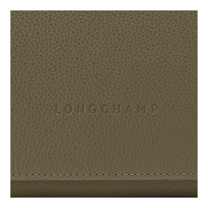 Women Longchamp Le Foulonné M Crossbody Bag Khaki | Thailand-308RXPBTD