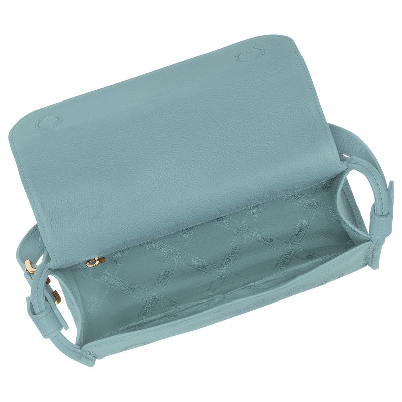 Women Longchamp Le Foulonné M Crossbody Bag Blue | Thailand-643XDEPJF