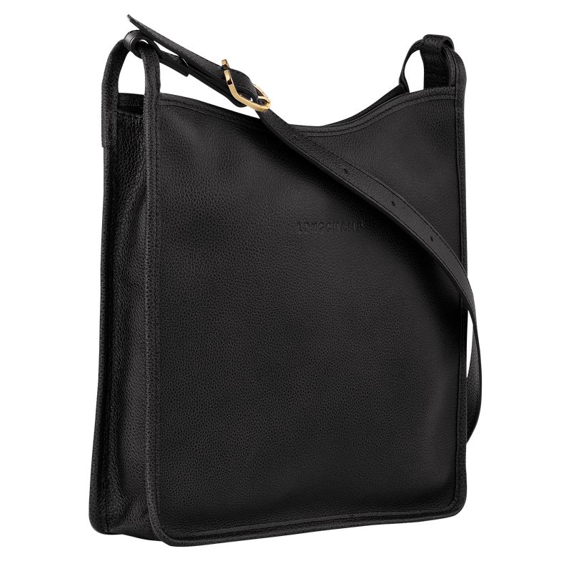 Women Longchamp Le Foulonné M Crossbody Bag Black | Thailand-251HVXGJC
