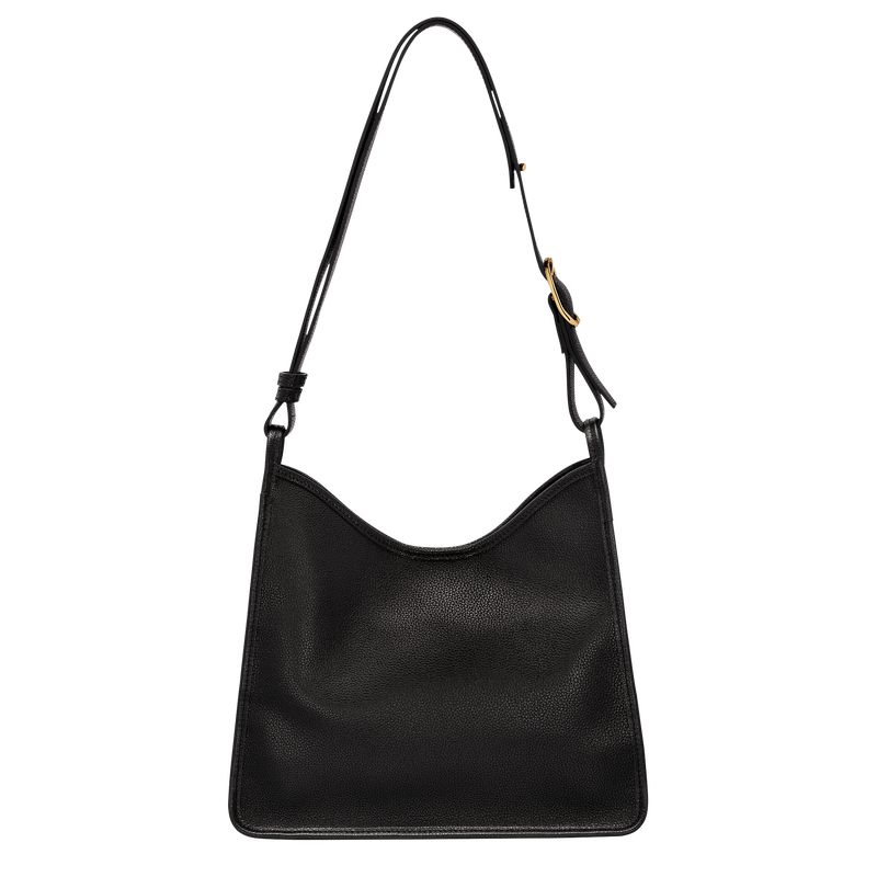 Women Longchamp Le Foulonné M Hobo Bag Black | Thailand-564VNIQWG