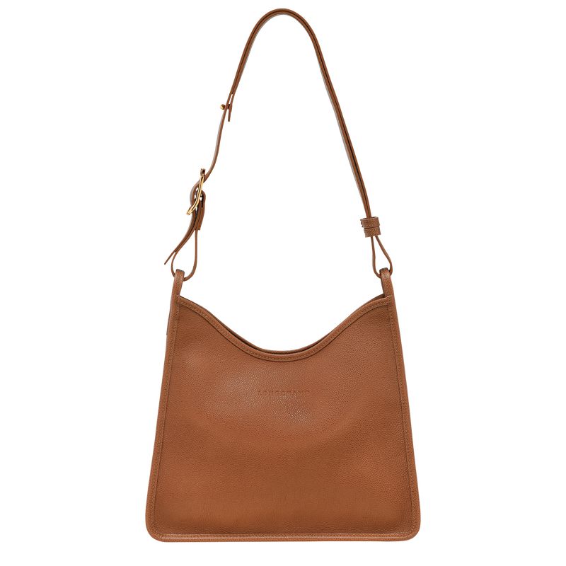 Women Longchamp Le Foulonné M Hobo Bag Brown | Thailand-763BMCNHX