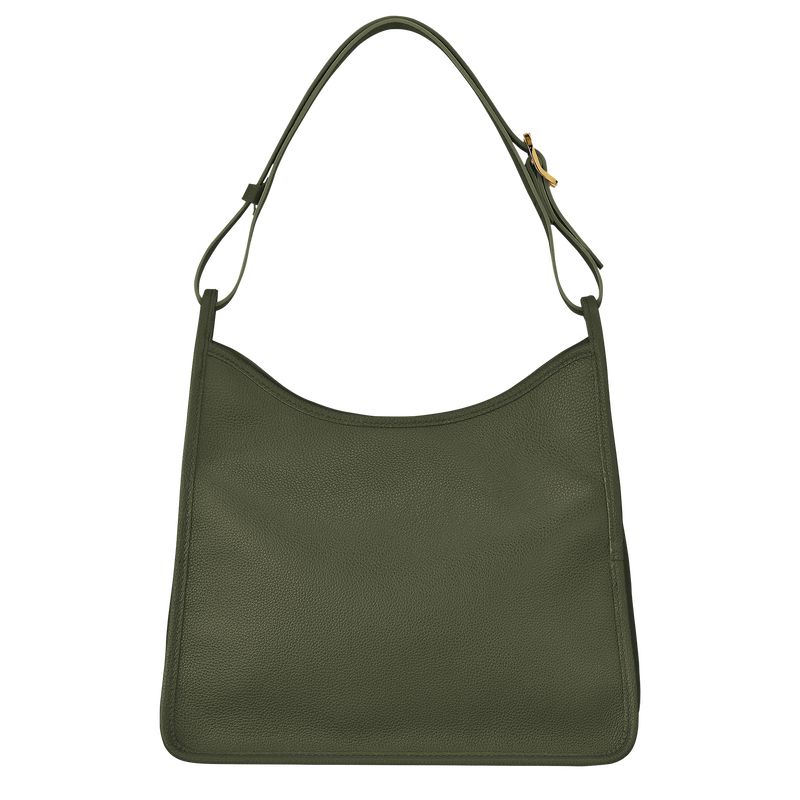Women Longchamp Le Foulonné M Hobo Bag Khaki | Thailand-314YGMFXK