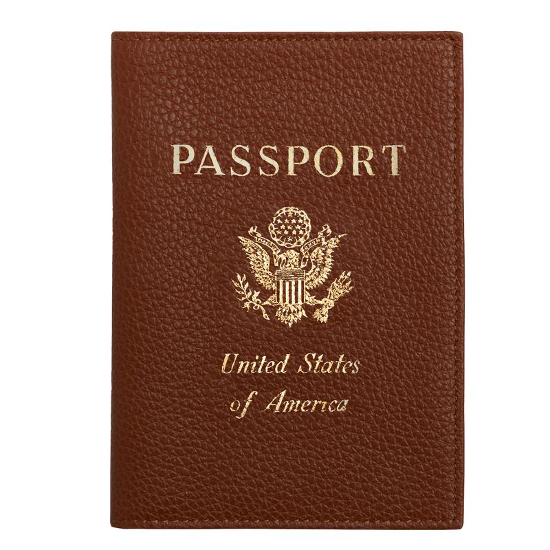 Women Longchamp Le Foulonné Passport Holder Brown | Thailand-065EUVOWQ